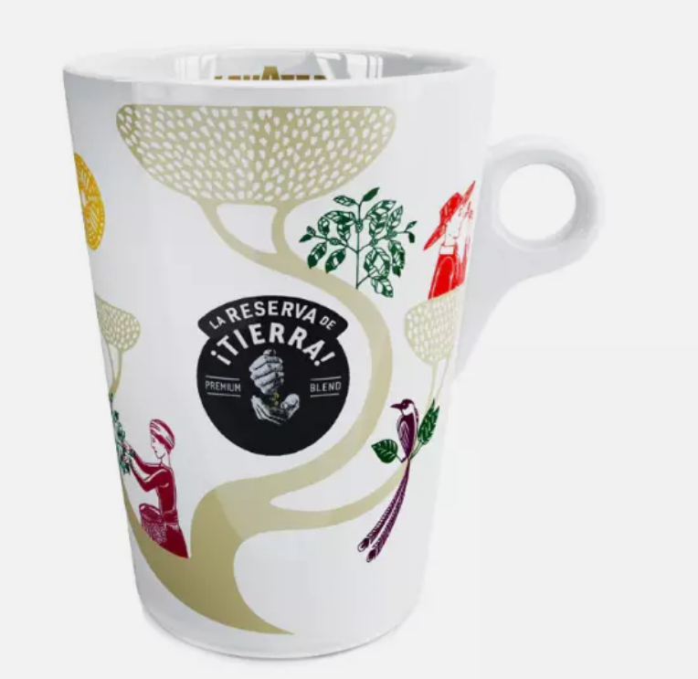 New Lavazza Tierra Coffee Mugs Cups - 10oz 280ml -  Tassimo Nespresso