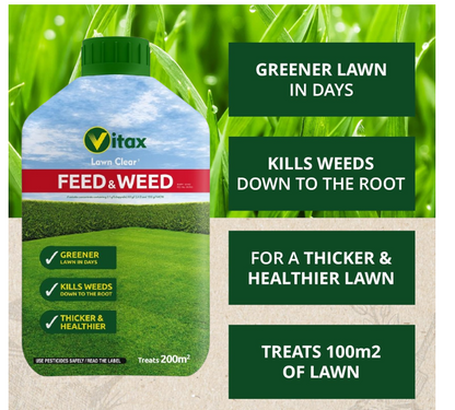 Vitax Green Up Liquid Feed & Weed | Highly Concentrated | 1 Litre.