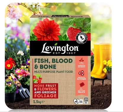 Levington Fish, Blood & Bone Multi Purpose Plant Food 1.5kg.
