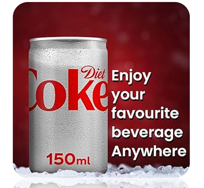 Diet Coke Mini Cans 24 x 150ml | Ideal Mixers