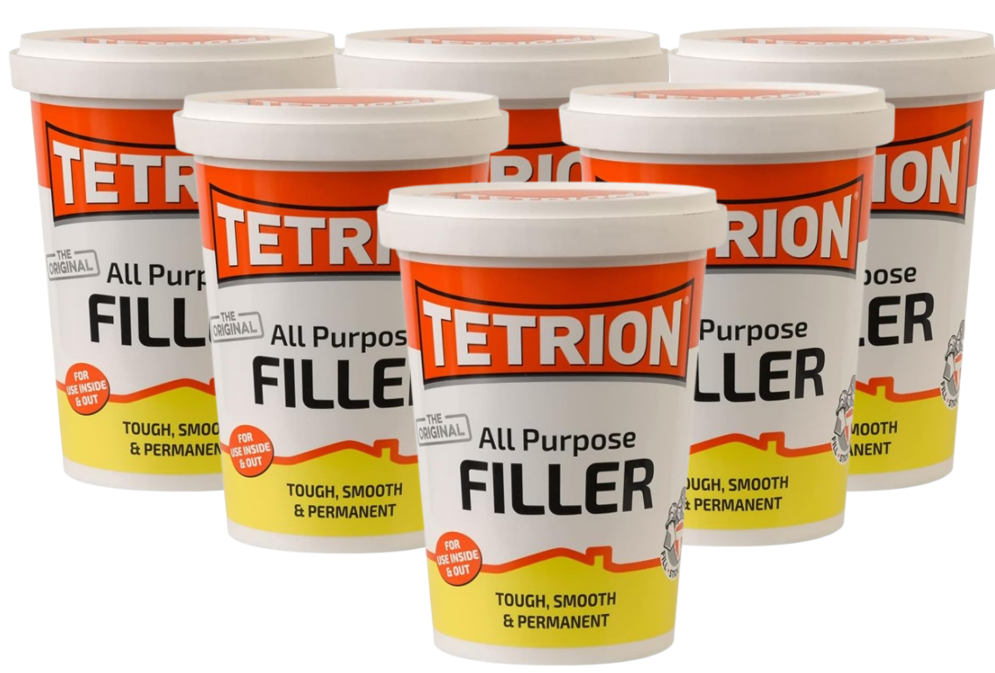 Tetrion White All Purpose Filler | Tough & Smooth | 1Kg Resealable Tub
