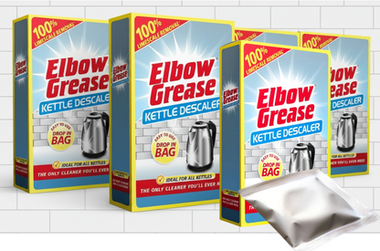 Elbow Grease Kettle Descaler | Up to 100% Limescale Removal | Suitable For All Kettles | 1 Drop In Bag