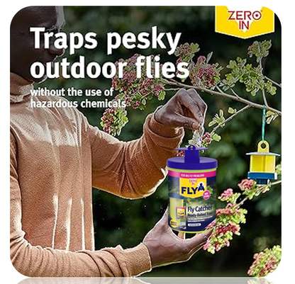 Zero In Ready to use Fly Trap | Pre Baited | Zer543 | Non Toxic