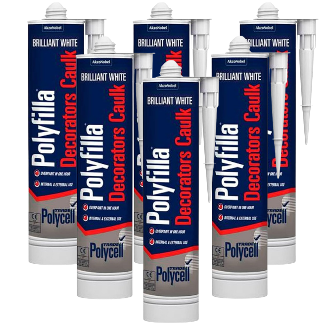 Polycell Decorators Caulk | Brilliant White | 1 x 380ml