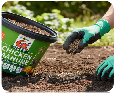 Vitax 6X Pelleted 100% Natural Chicken Manure 7kg