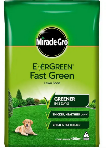 Miracle-Gro Ever Green Fast Thicker Green Grass Lawn Food 14kg - 400m2