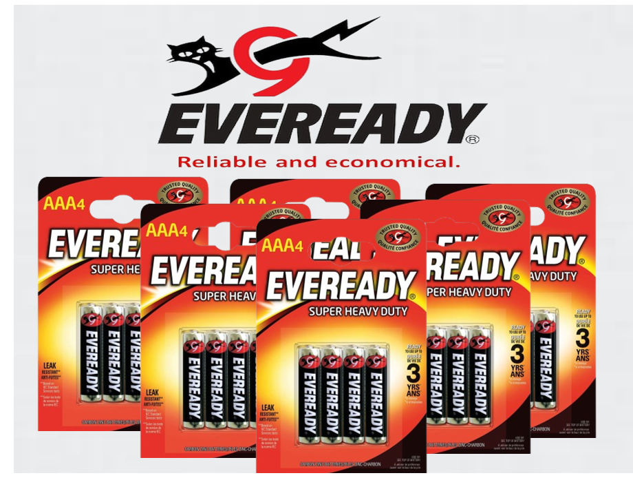 Eveready AAA Super Heavy Duty Pack 4's