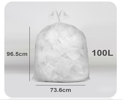 Ecobag Clear Recycling / Refuse bags | 100L Capacity | 1 x 20 Roll