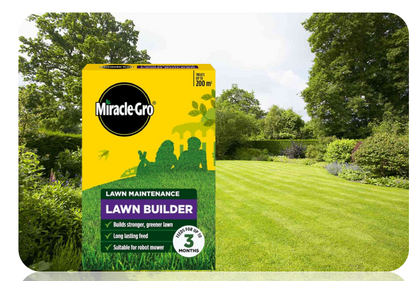 Miracle-Gro  Lawn Builder Feed | Stronger & Greener Lawns | 200m2 Feed 3 Months