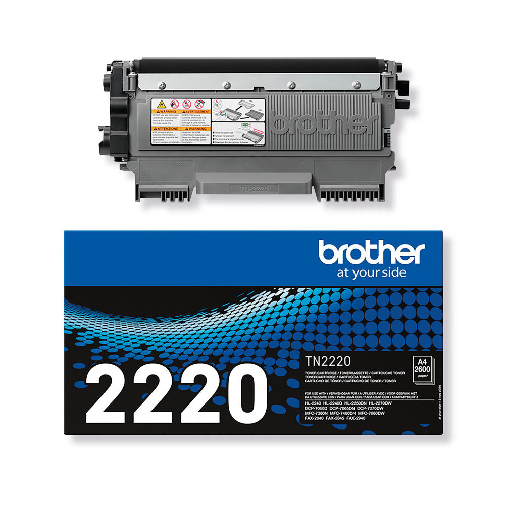 Brother High Yield Black Toner Cartridge 2.6K FAX-2940 TN2220