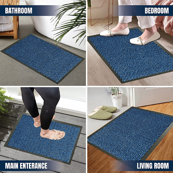 Fixtures Barrier Doorway Door Floor Mat 80cm x 160cm Blue