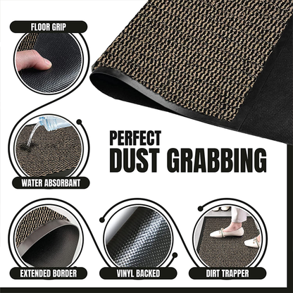 Fixtures Barrier Doorway Door Floor Mat 60cm x 80cm Brown