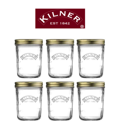 Kilner Wide Mouth Screw Top Lid Preserving Glass Jar 0.35 Litre Transparent (0025.898)