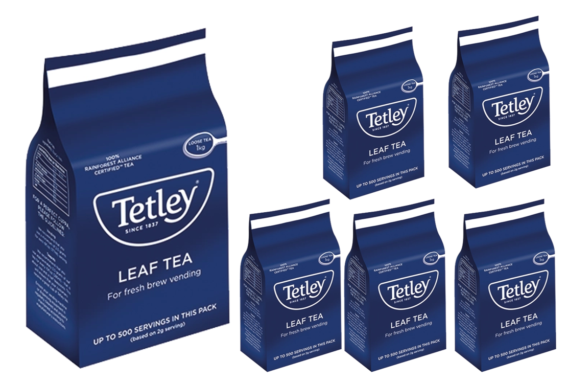 Tetley Leaf Vending Tea 6 x 1kg [Full Case}