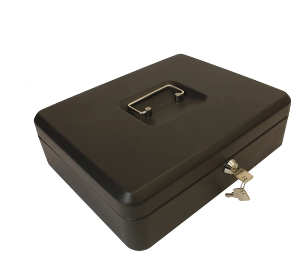 Cathedral Cash Box 12 Inch Black CBBK12 - UK BUSINESS SUPPLIES