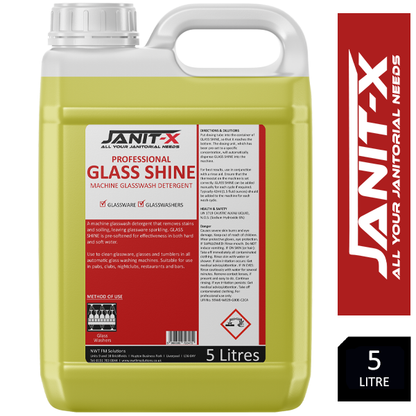 Janit-X Professional Machine Glass Shine Detergent  5 Litre