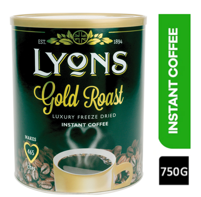 Lyons Gold Roast Freeze Dried Instant Coffee 750g - UK BUSINESS SUPPLIES