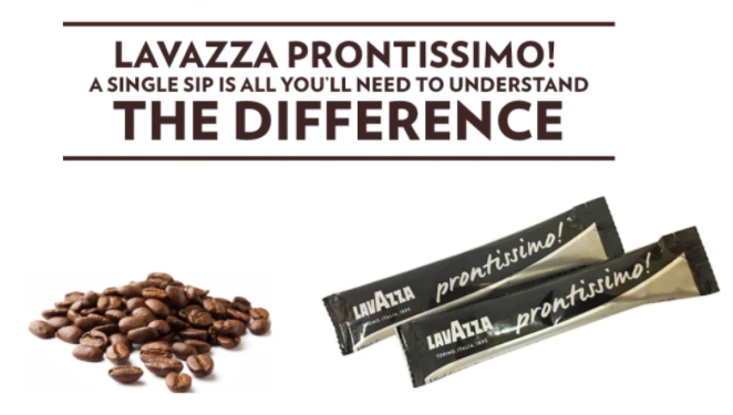 Lavazza Prontissimo Micro-Ground Instant Coffee Sticks 300's - UK BUSINESS SUPPLIES