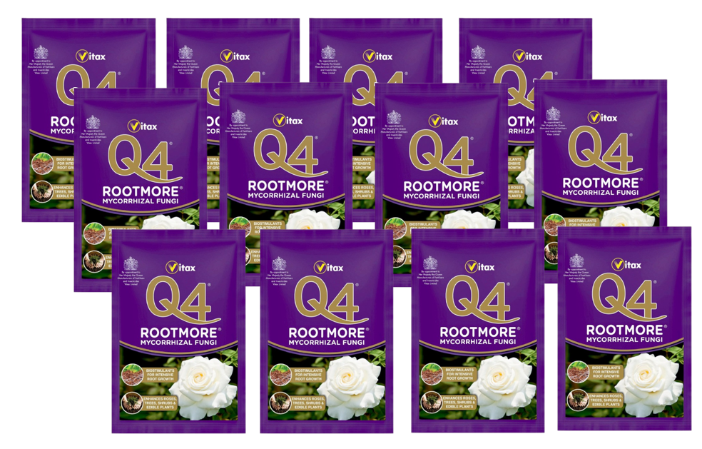 Vitax Q4 Rootmore Fertiliser Plant Food Feed Fruit Veg Flowers Roses Lawn 60g