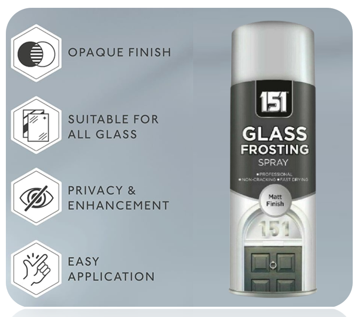 Glass Window Frosting Spray Paint | Privacy Spray | 1 x 400ml