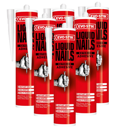 Evo-Stik Liquid Nails Grab Adhesive | Interior or Exterior Use |Colour: White, 290ml