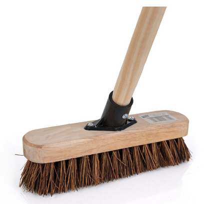 Castledale Wooden Deck Scrubbing Brush Head 9" {23cm} With Bassine Fibres