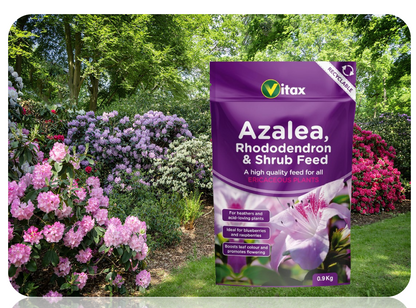 Vitax Azalea, Rhododendron & Shrub Fertilizer 900g Pouch.