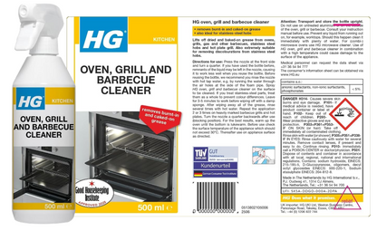 HG Kitchen Oven, Grill & Barbecue Cleaner 500ml