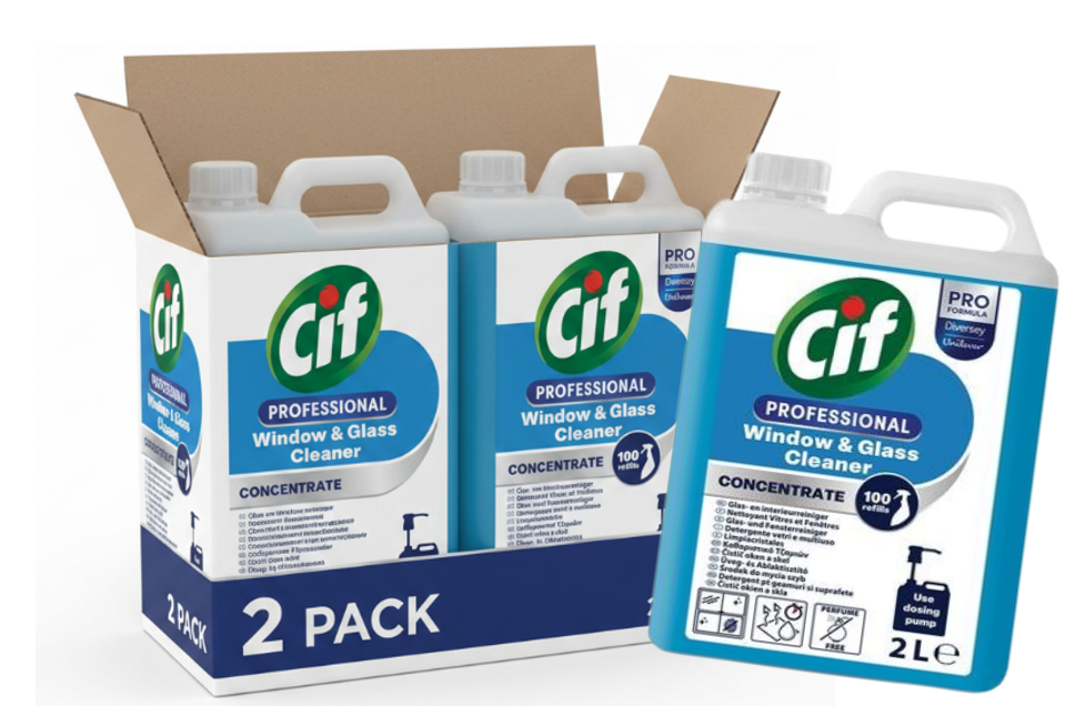 CIF Pro Formula Window & Glass Cleaner CONCENTRATE 2 Litre (100 refills)