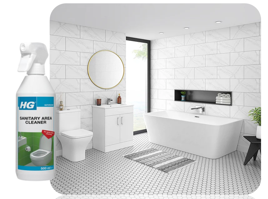 HG Sanitary Area Cleaner | Toilet and Urinal Areas | 500ml Fragrant Spray