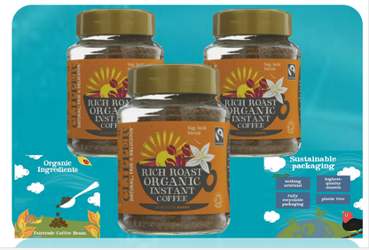 Clipper Organic Rich Roast Single Origin Arabica Coffee 100g