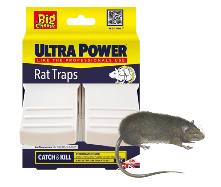 Big Cheese Ultra Power Rat Traps Twinpack (STV149)