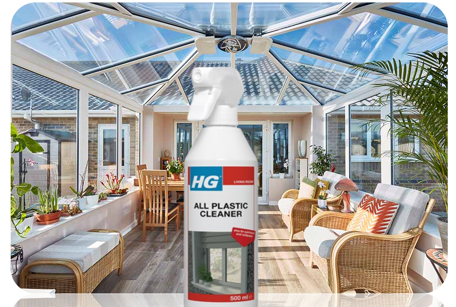 HG All Plastic Cleaner, Multi-Use Interior Cleaning Formula for UPVC 500ml