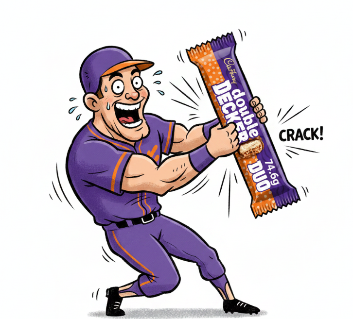 Cadbury Double Duo Decker Chocolate Bars - 74.6g (Box of 32)
