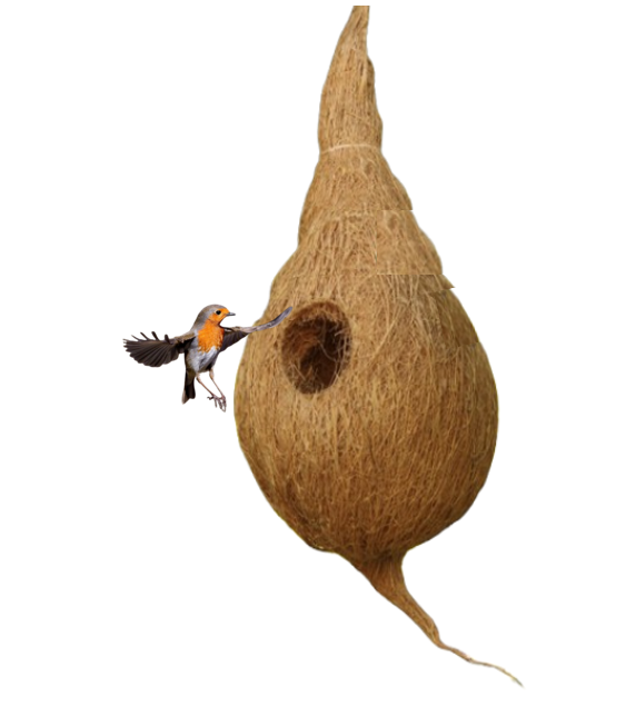 Coir Products Large Birds Nest | Eco Friendly | 1 x Large Natural Birds Nest