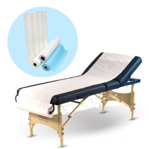 Janit-X 20 Inch White 2 Ply Hygiene Couch Roll Individually Wrapped for Hygiene