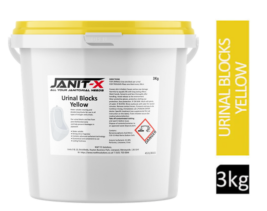 Janit-X Professional Yellow Urinal Channel Blocks 3kg