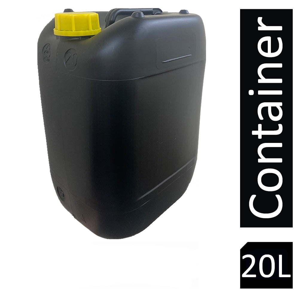 Ecostacker Black Drum/Jerry Can & Yellow Lid 20 Litre