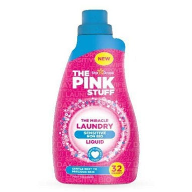 Stardrops The Pink Stuff Sensitive Non-Bio Laundry Liquid 960ml - UK BUSINESS SUPPLIES
