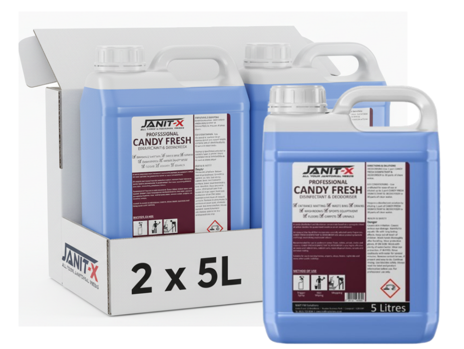 Janit-X Professional Candy Fresh  Disinfectant & Deodoriser 5L Concentrate upto 30:1