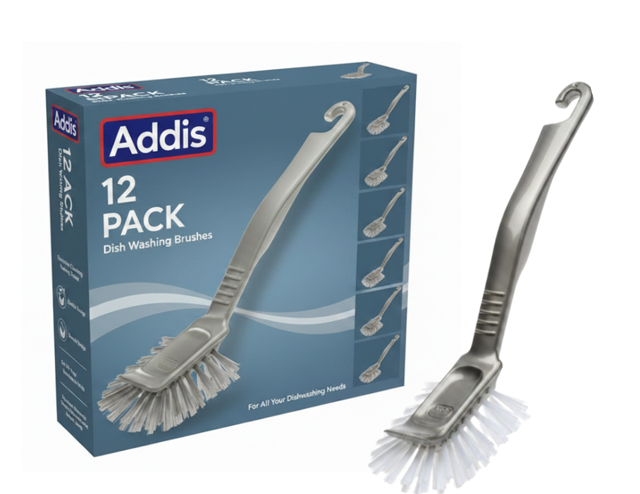 Addis Jumbo Washing Up Dish Brush | Metallic Grey