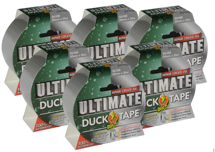 Duck Tape Ultimate Cloth Tape Silver 50Mm X 25M