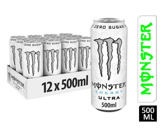 Monster Energy Ultra White Cans 12x500ml
