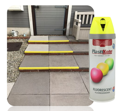 PlastiKote Twist & Spray Fluorescent Yellow 400ml