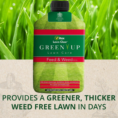 Vitax Green Up Feed & Weed Concentrate 500ml / 100sqm Coverage
