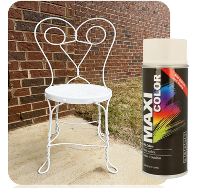 MaxiColor Spray Satin Brilliant White 400ml | Full Case Offer 12 x 400ml