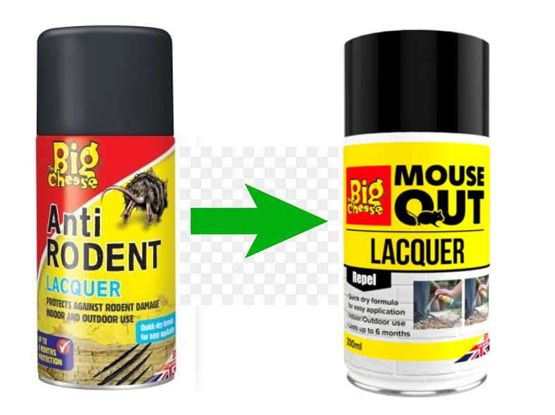 The Big Cheese Anti Mouse Lacquer – 300Ml Aerosol