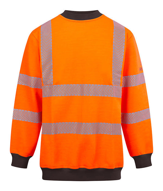High Visibility Arc Flash Sweatshirt Orange ALL SIZES