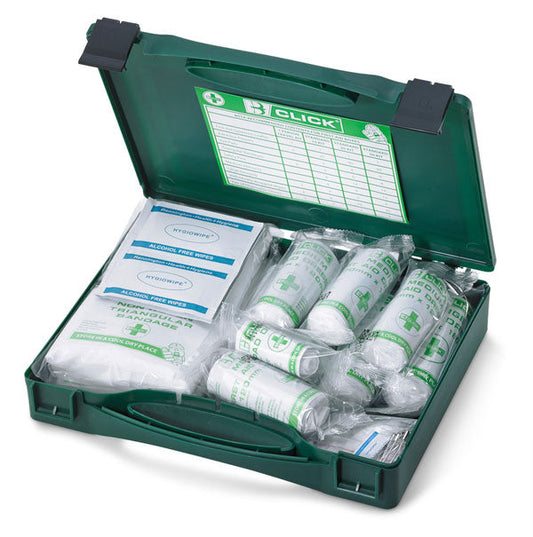 Click Medical Delta Bs8599-1Travel First Aid Kit Green  Pack 10's