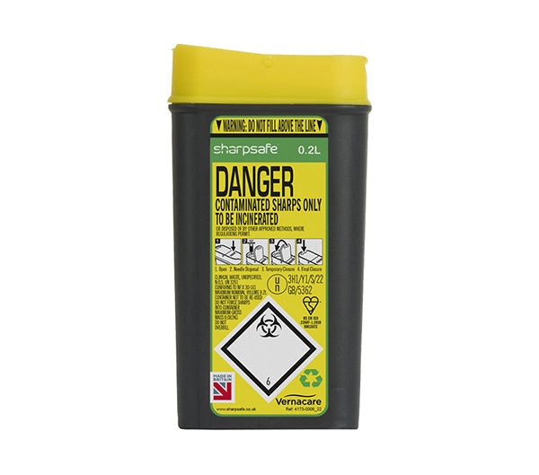 Sharpsafe Compact Travel Bin 200ml